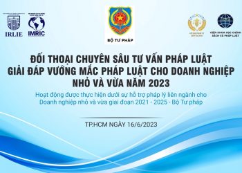 Ông Hồ Minh Sơn – Chủ tịch HĐQL Viện IRLIE, Viện trưởng Viện IMRIC tham luận về giải pháp huy động vốn trong bối cảnh phục hồi và phát triển tại toạ đàm ngày 16/06/2023