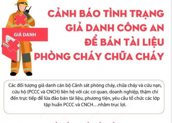 Cảnh báo: Giả danh Công an để bán tài liệu phòng cháy chữa cháy