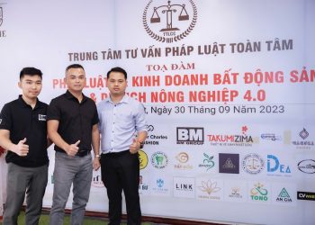 Doanh nhân Hồ Quốc Huy – CEO Cty TNHH BM Group hỗ trợ tọa đàm “Pháp luật về kinh doanh bất động sản&Du lịch nông nghiệp 4.0”
