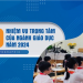 10 nhiệm vụ trọng tâm của ngành giáo dục trong năm 2024
