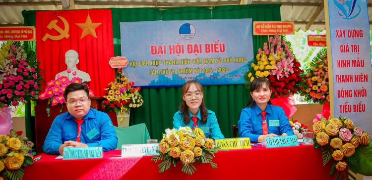 Đại hội Đại biểu Hội Liên hiệp Thanh niên Việt Nam xã Phú Hưng lần thứ VI, nhiệm kỳ 2024 – 2029