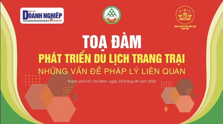 Trung tâm tư vấn pháp luật Minh Sơn phối hợp Tạp chí Doanh nghiệp và Trang trại sắp tổ chức toạ đàm “Phát triển du lịch trang trại – Những vấn đề pháp lý liên quan”