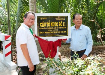 Khánh thành, đưa vào sử dụng cầu dân sinh tại xã Phước Hiệp (Mỏ Cày Nam, Bến Tre), trao quà cho người dân ngay trước thềm năm mới Ất Tỵ 2025