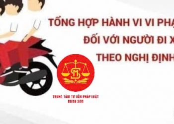 Trung tâm tư vấn pháp luật Minh Sơn (TTTVPLMS): Dừng xe máy để nghe điện thoại – Thay đổi kích cỡ lốp xe máy bị phạt bao nhiêu?