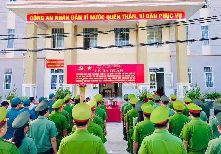 Công an phường Sơn Đông (tỉnh Vĩnh Long) ra quân cao điểm tấn công, trấn áp tội phạm, bảo đảm an ninh, trật tự