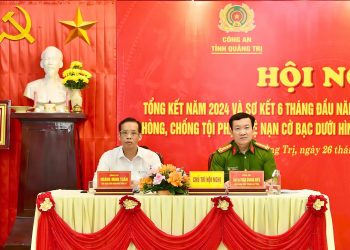 Công ty TNHH MTV Xổ số kiến thiết Quảng Bình đồng hành cùng Công an Quảng Trị trong phòng, chống số lô, số đề