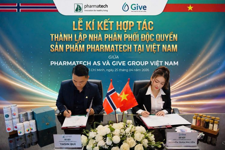 Give Group Việt Nam chính thức trở thành nhà phân phối độc quyền sản phẩm Pharmatech AS (Na Uy)